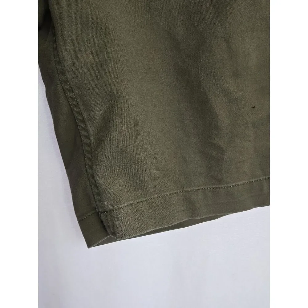 The North Face Olive Green Flat-Front Men's Shorts